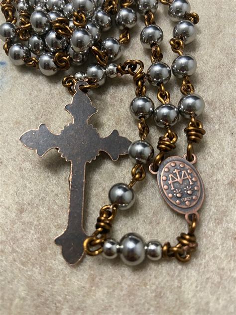 Unbreakable Catholic Rosary Rosary Stainless Steel Beads Etsy