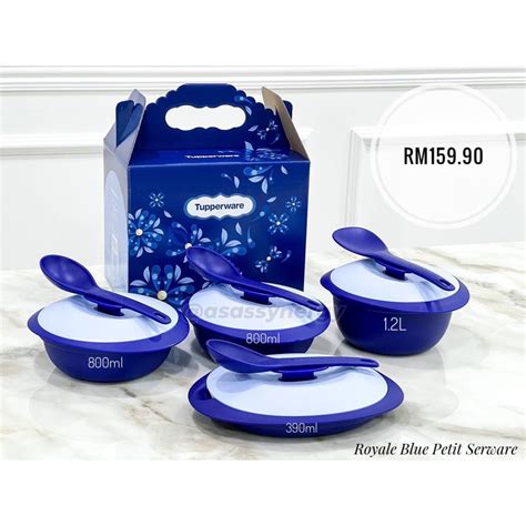 Tupperware Blue Serveware Set Or Royale Petit Serveware Set Or Warmie