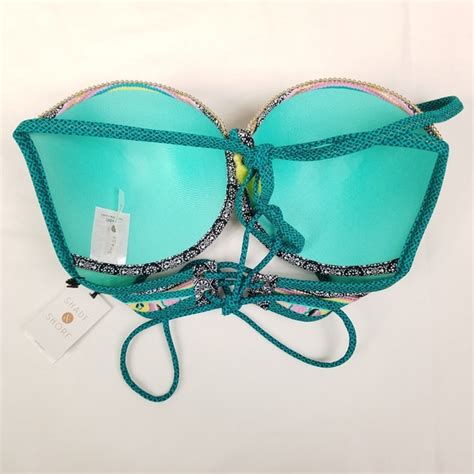 Shade Shore Swim Shade Shore Paisley Green Halter Bikini Top C