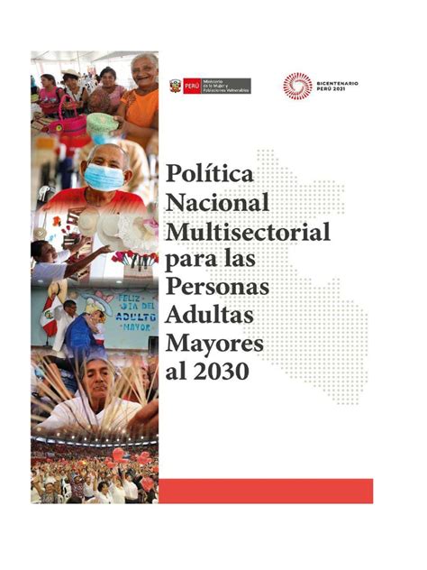 Política Nacional Multisectorial Para Las Personas Adultas Mayores Al