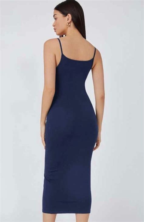 Zara Trafaluc Bodycon Navy Blue Dress Women S Fashion Dresses Sets