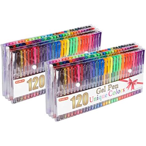 Shuttle Art 240 Pcs Gel Pensgel Pen Set With Case For Adult Coloring