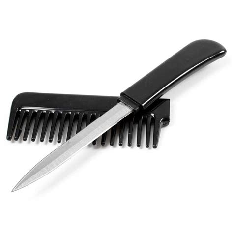 Black Comb Knife - Disguised Knife Comb - Hidden Self-Defense Knives | KOMBATIV