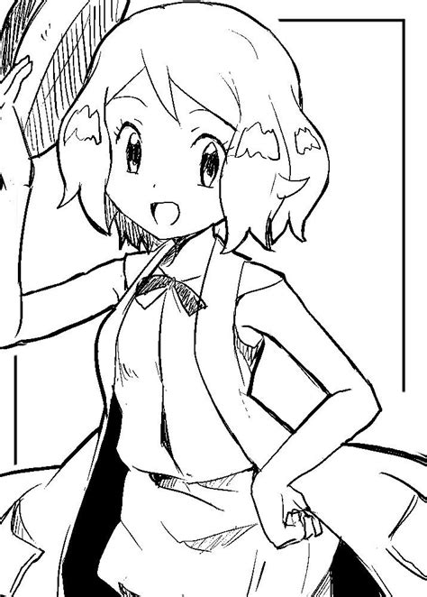 Pokemon Serena Xy Xyz Kalos Queen Pokemon Sketch Sketches Pokemon Manga