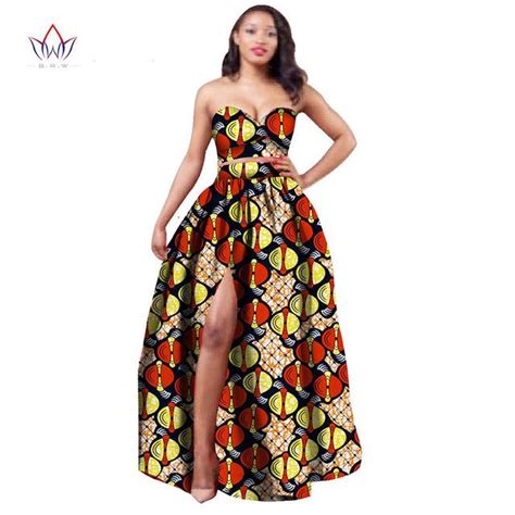 2017 African Clothes Dashiki For Women Bazin Riche Crop Top And Skirt Set 2 Piece Traditional