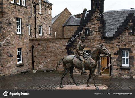 Photo Earl Haig Statue Edinburgh Castle Stock Photo By Ocskaymark