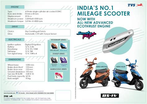 Pdf Scooty Pep Brochure · 2019 03 11 · Tvs Scooty I Give Missed