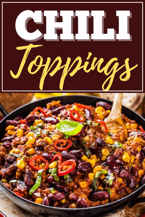 25 Chili Toppings For Your Chili Bar - Insanely Good