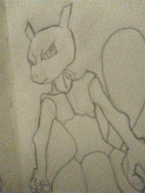 Mewtwo Sketch by TheRandomArtevents on DeviantArt