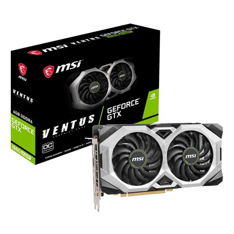 6GB MSI GeForce GTX 1660 SUPER Ventus OC, GDDR6, HDMI, 3x DP (V375-604R ...