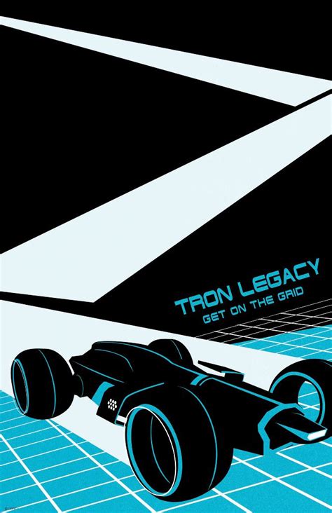 Tron Legacy Stacey Aoyama Illustration Póster De Cine Vehículos