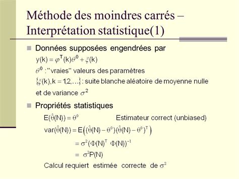 La Methode Des Moindre Carr Exemple Le Meilleur Exemple