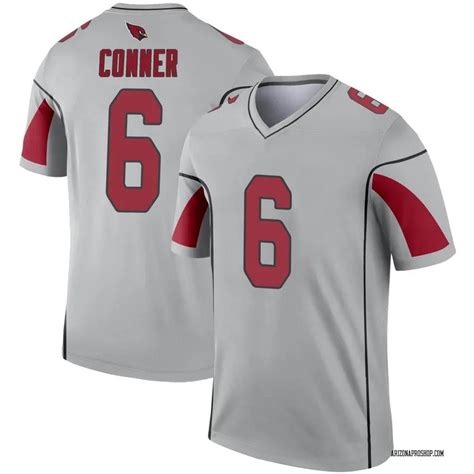 Men's James Conner Arizona Cardinals Legend Inverted Silver Jersey