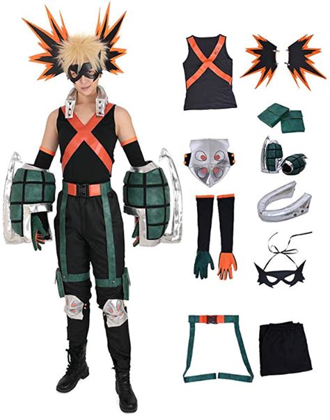 Complete Bakugou Cosplay Costume From My Hero Academia – Questing Panda