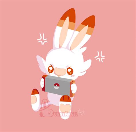 Scorbunny Play Game By Bunnyangelart On Deviantart