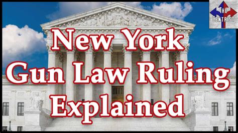 New York State Rifle And Pistol Assn V Bruen Supreme Court New York