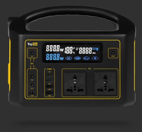 TopON TOP-X220 Внешний аккумулятор 160800 мАч, 2 розетки 220 В 300 Вт ...