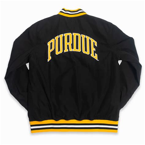 Vintage Black Satin Pete Purdue Boilermakers Jacket