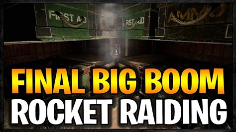 Final Big Boom Rocket Raid Rust Raid Diary S E Youtube