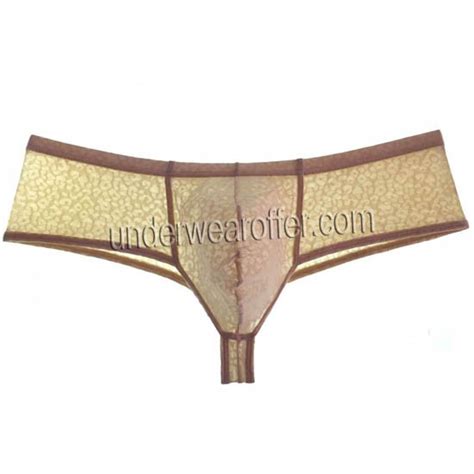 New Men Semi See Through Brazilian Bikini Male Comfy Pouch Boxer Thong Underwear MU756