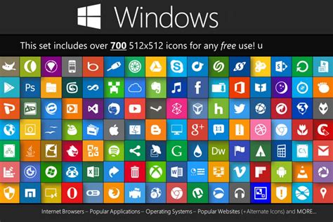 Pack De Iconos Para Windows M S De Iconos Gratis