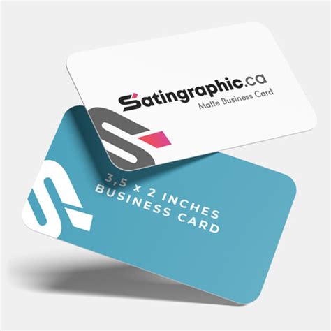 Matte Business Card | Satin Graphic