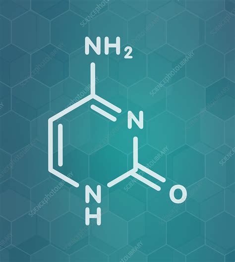 Cytosine Pyrimidine Nucleobase Component Illustration Stock Image