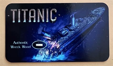 Titanic Recovered Wreck Wood Artifact On Relic Card W Coa