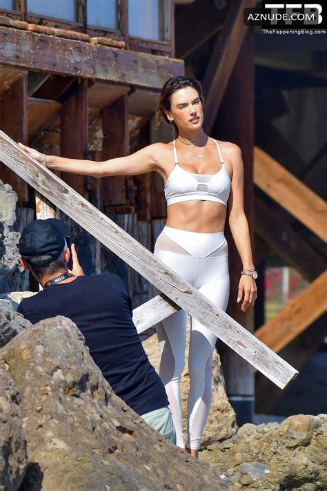 Alessandra Ambrosio Sexy Seen Showing Off Her Hot Legs And Abs In Malibu Beach Aznude