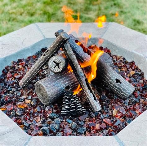 These Beautiful Fake Metal Logs Are A Perfect Addition To Your Existing ...