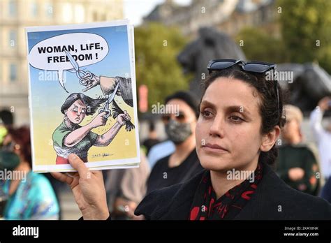 Protesters Take Part In A Demonstration At Trafalgar Square In