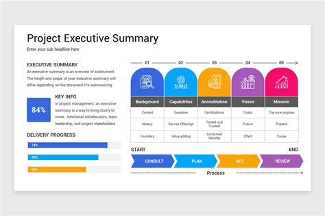 Project Executive Summary PowerPoint Template | Nulivo Market