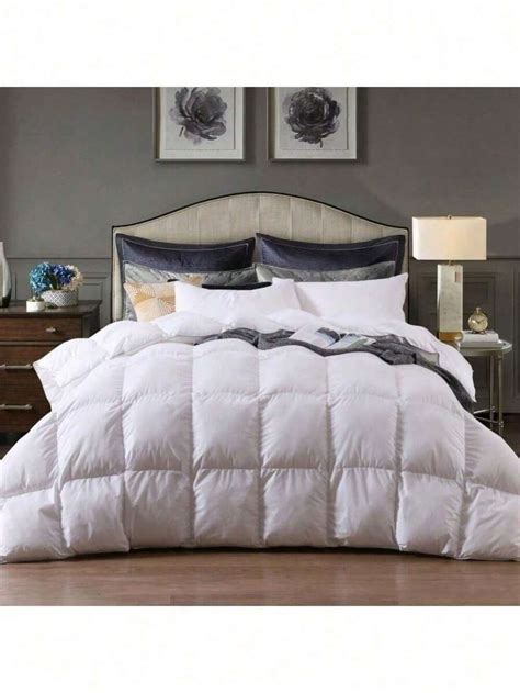 All Season Luxurious Siberian White Goose Down Comforter 100cotton All