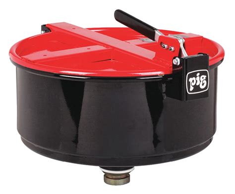 PIG Drum Funnel, Steel, 13 9/32 in Height, Red - 45GN84|DRM1210-RD ...