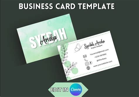 Aesthetic Business Cards Editable And Printable