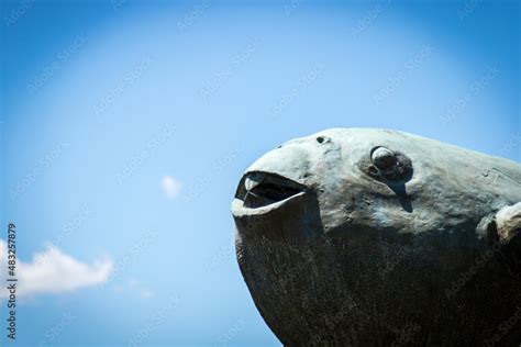 Shimonoseki, Yamaguchi / JAPAN - Aug 14 2020 : The famous statue of ...