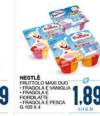 Nestlé fruttolo maxi duo fragola e vaniglia fragola e fior di latte