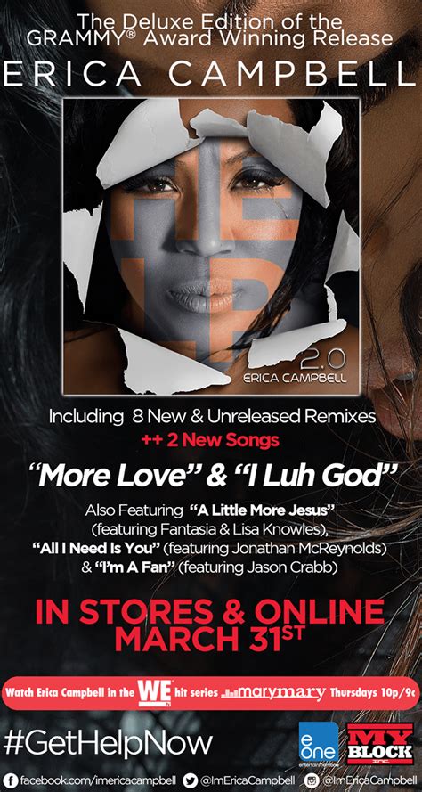 Erica Campbell Drops Help 2 0 Watch I Luh God Preview Selahafrik