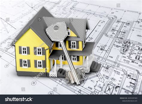 Classic Cadastral Map Toy House Stock Photo 2225197343 | Shutterstock