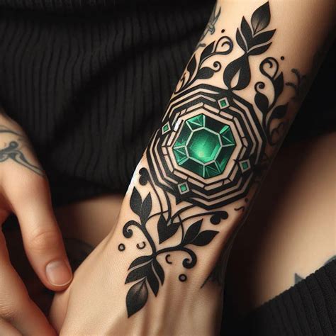 Emerald Tattoo Unveiling Nature S Green Elegance Your Own Tattoo