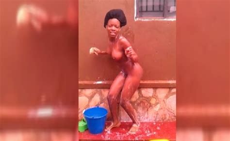 Naked Video Of Joy Bathing Outside In Daylight NaijaTape