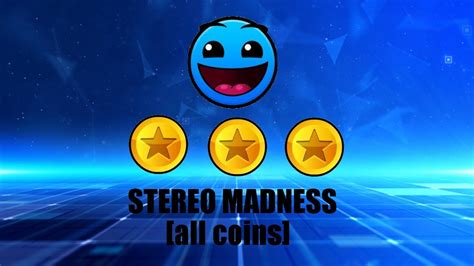 [GD] Stereo Madness - All Coins - YouTube