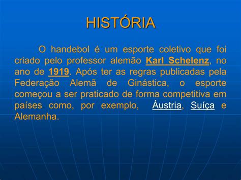 Slide handebol | PPT