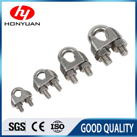 Din Galvanized Malleable Cross Wire Rope Clip For Lifting