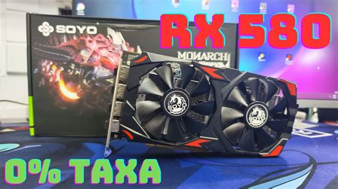 RX 580 8Gb SOYO Do Aliexpress PASSOU SEM TAXA Unboxing E Teste De