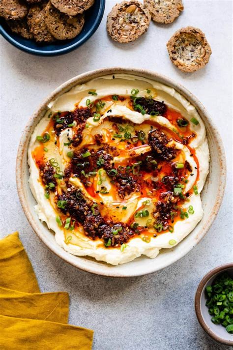 Whipped Brie With Honey Chili Oil Healthy Nibbles By Lisa Lin