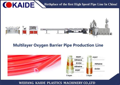 Evoh Oxygen Barrier Plastic Pipe Extrusion Machine For Layer Pert Pipes