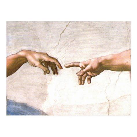 Hand of god by michelangelo postcard – Artofit