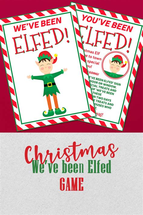 Youve Been Elfed Elfed Printables Christmas Printable Etsy