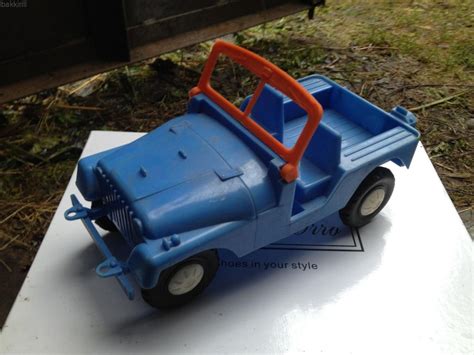 Игрушка СССР Пластик Джип Jeep советская машина каталка